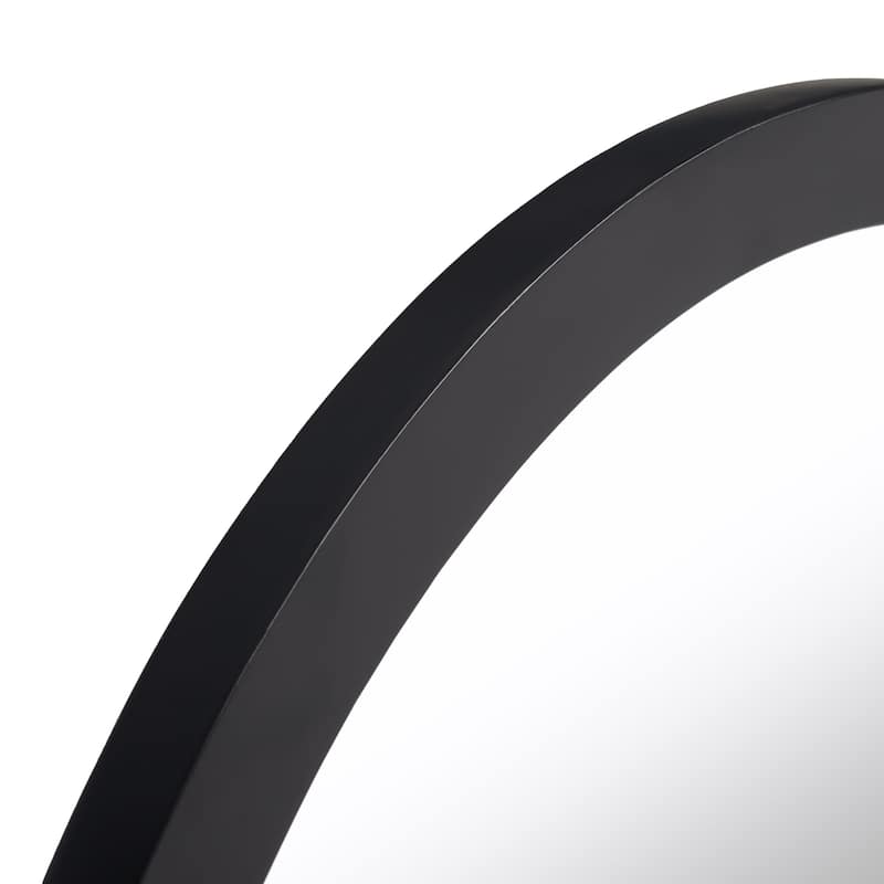 SAFAVIEH Danya 24" Mirror - 24" W x 1" D x 36" H - Black/Natural