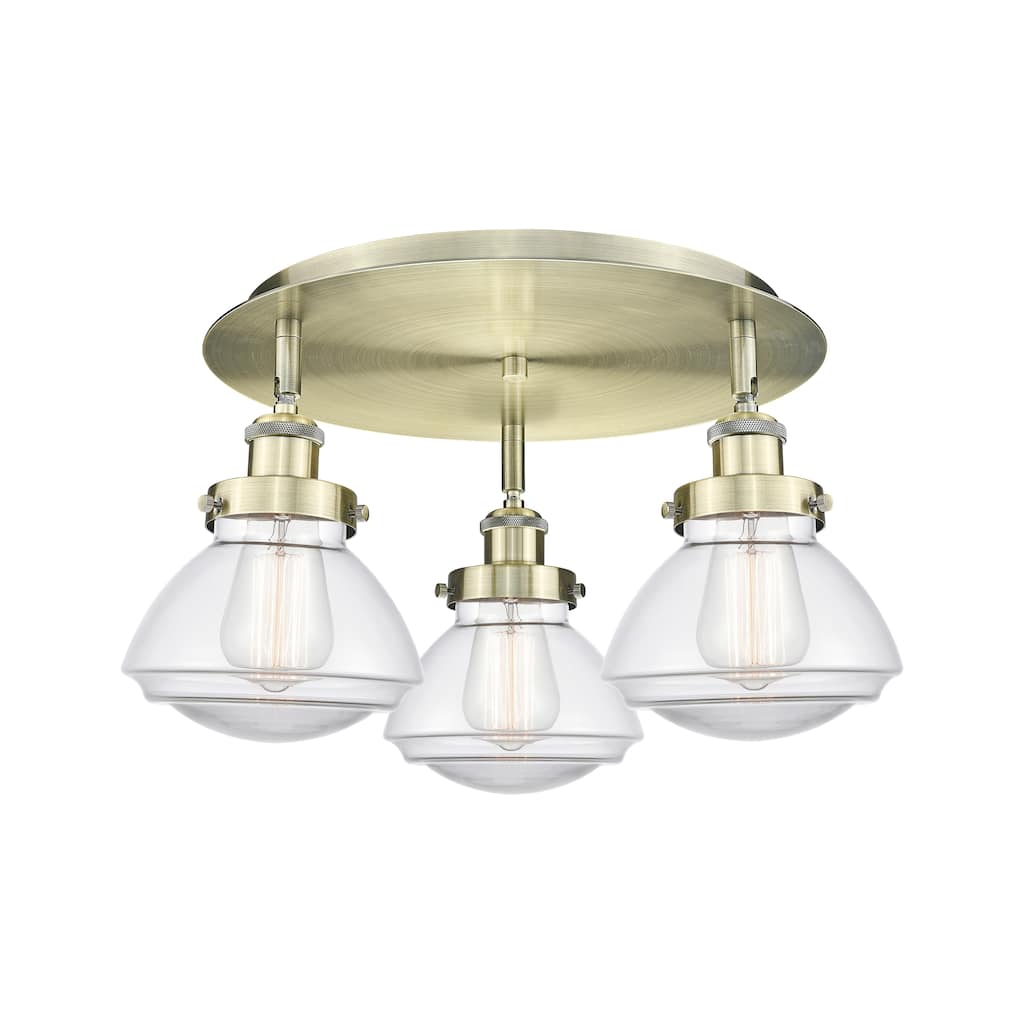 Innovations Lighting Olean - 3 Light 18" Flush Mount