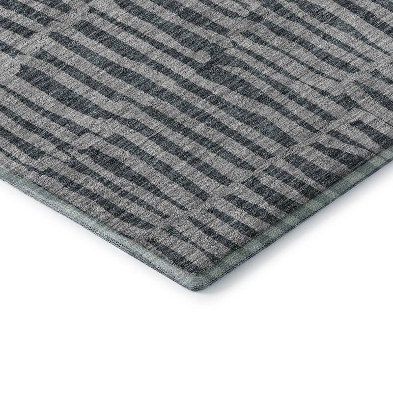 Premium Washable Super Soft Stripe Geo Mayfield Rug