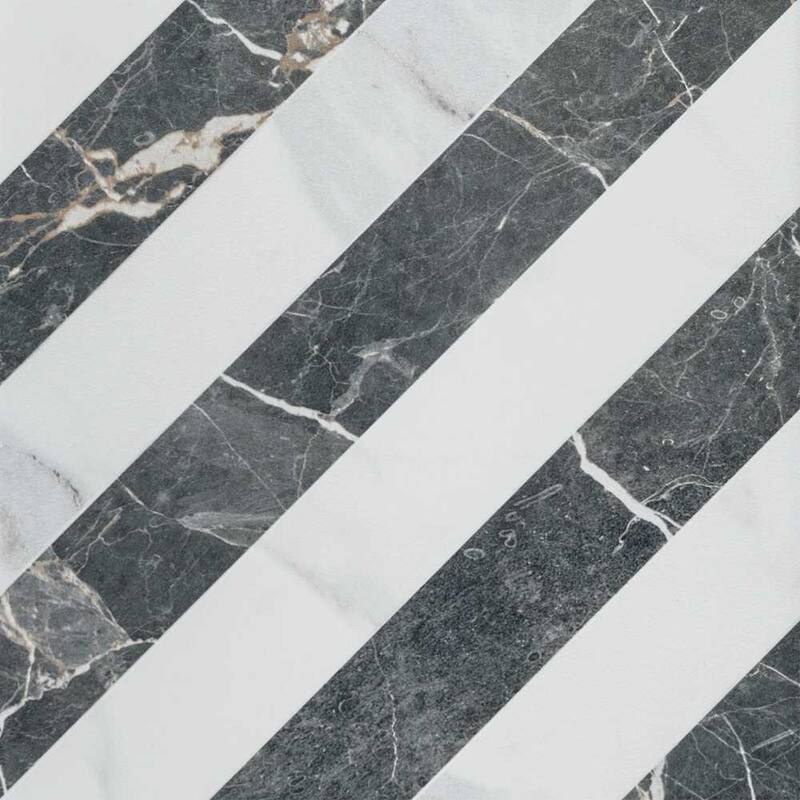 Palace 8x8 Matte Wood Look Porcelain Encaustic Tile - Floor, Wall & Backsplash - Case of 25 (11 Sq. ft.) - Dark Wood