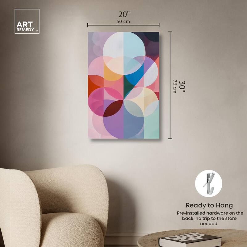 Oneiric Circles III Canvas by Art Remedy, Gallery Wrapped