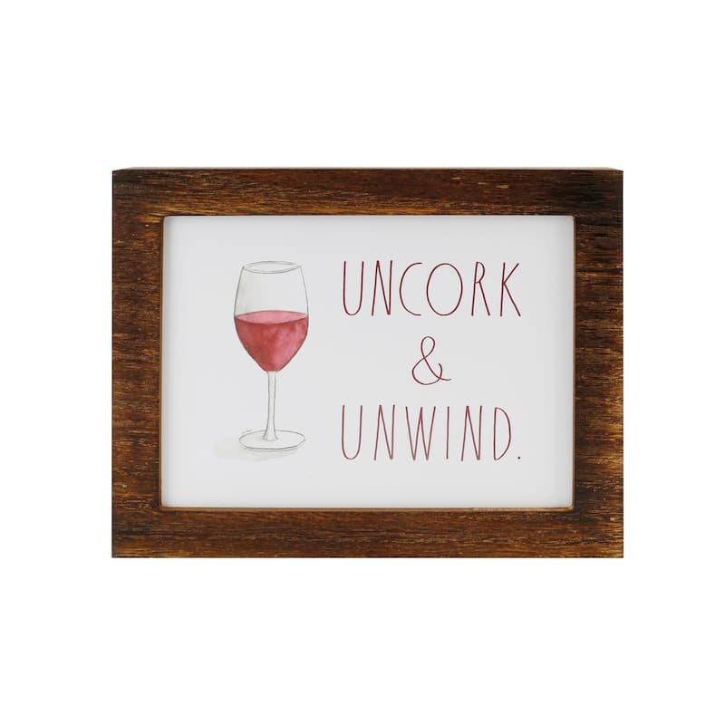 Rae Dunn Wine Themed Wall/Desk Plaque