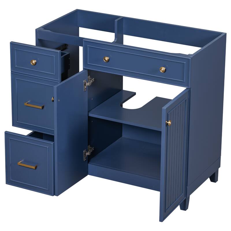 36-inch Bathroom Vanity Single Bathroom Cabinet with 2 Drawers