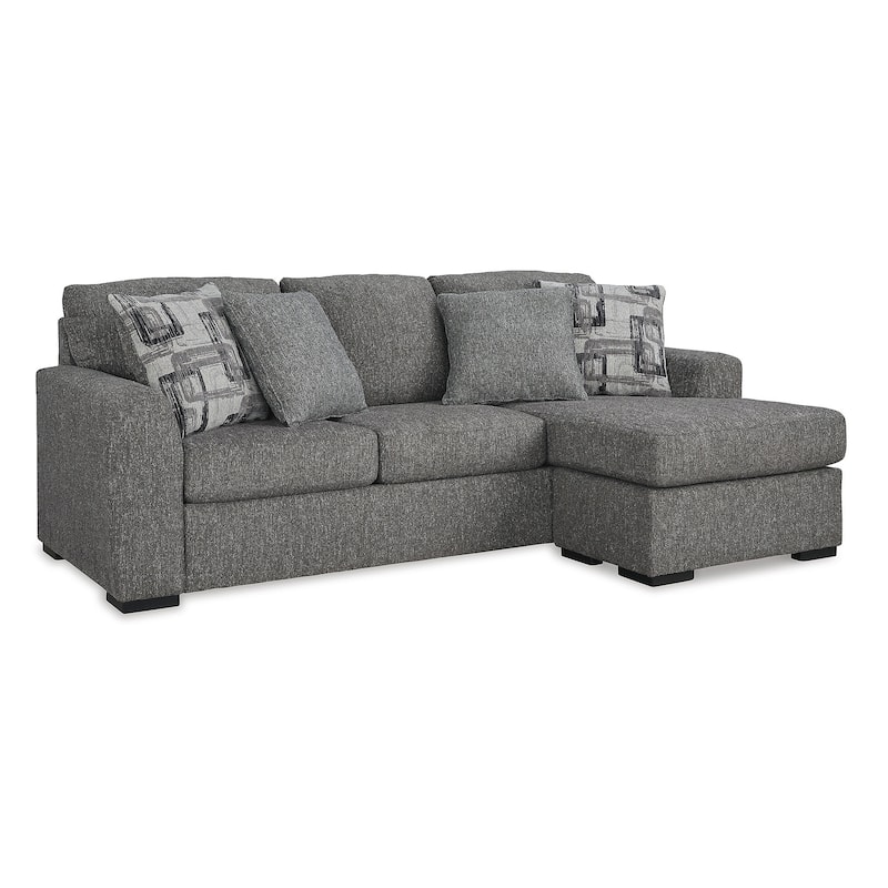 Signature Design by Ashley Gardiner Pewter Sofa Chaise - 101"W x 63"D x 40"H