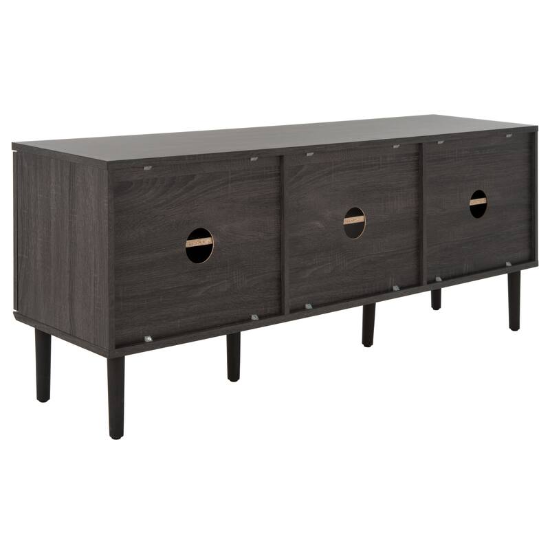 SAFAVIEH Krystina 2 Door 2-Shelf Media Stand - 59" W x 15" D x 24" H - 59Wx15Dx24H