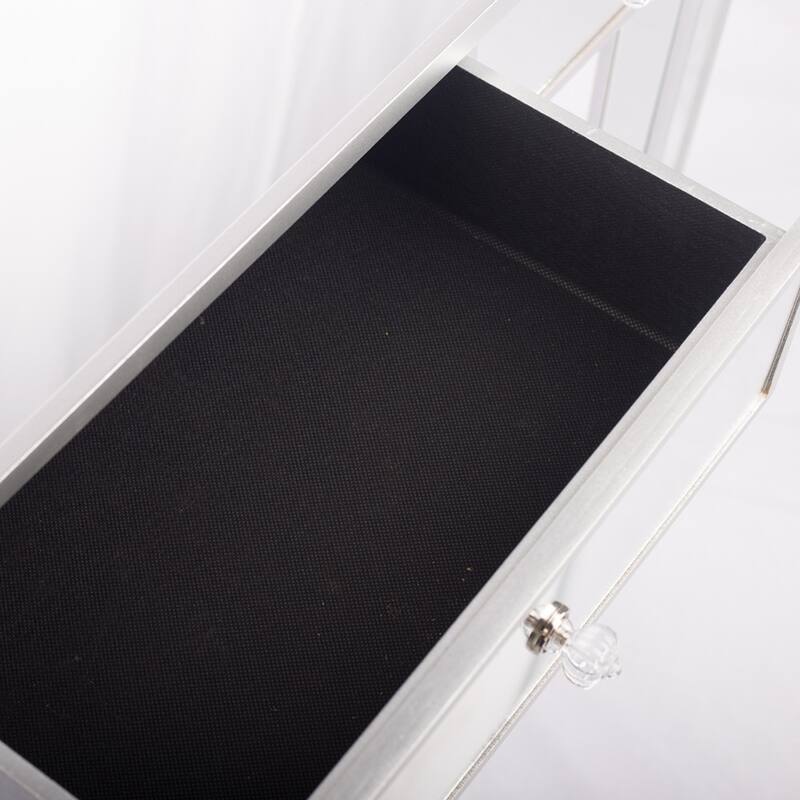 3-Drawers Mirror Table Dressing Table Console Table