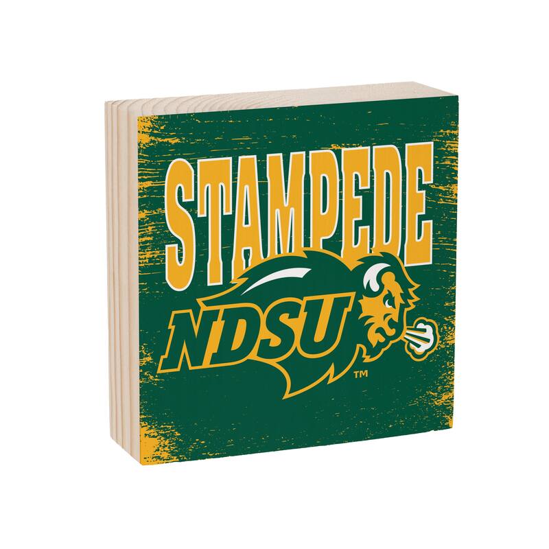North Dakota State University Wooden Tabletop Mantel Shelf Sign