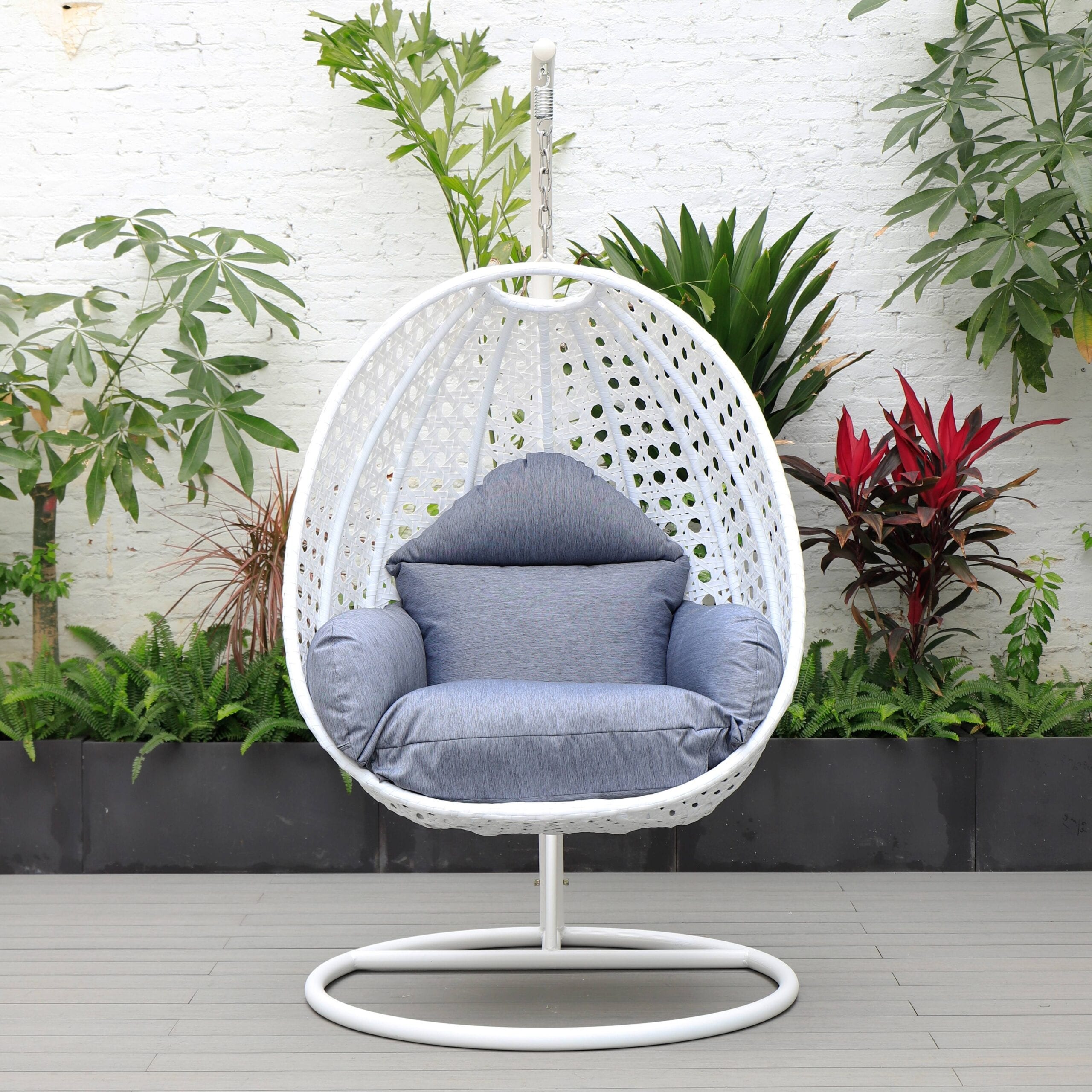 White egg chair hanging deals