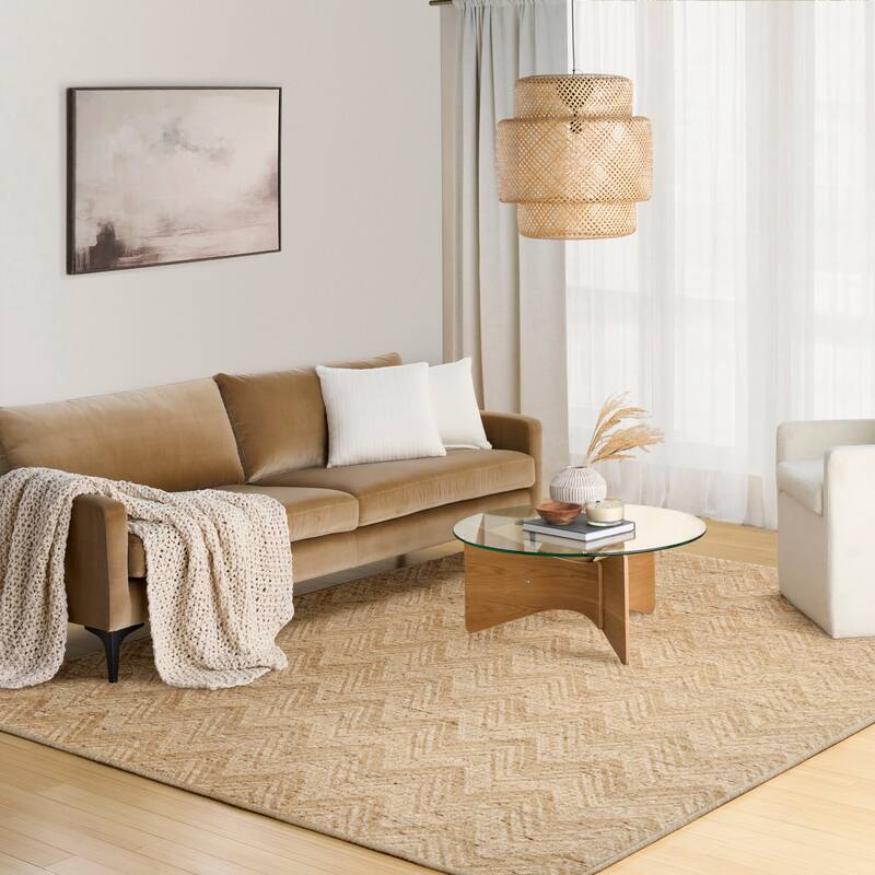 DKNY Pure Purl Modern Chevron Indoor Rug
