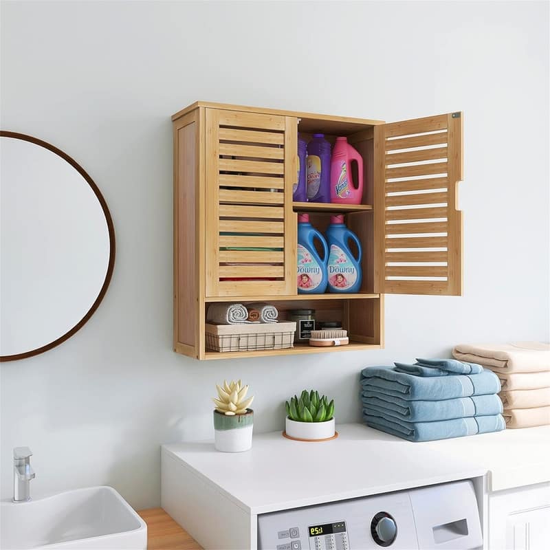 Bathroom Cabinet Wall Mounted - 8.27"D x 23.23"W x 26.18"H