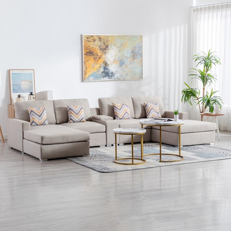 Nolen patio sectional with cushions discount