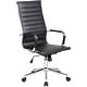 preview thumbnail 29 of 29, Executive Ergonomic High Back Modern Office Chair Ribbed PU Leather Swivel for Manager Conference Computer Room Black