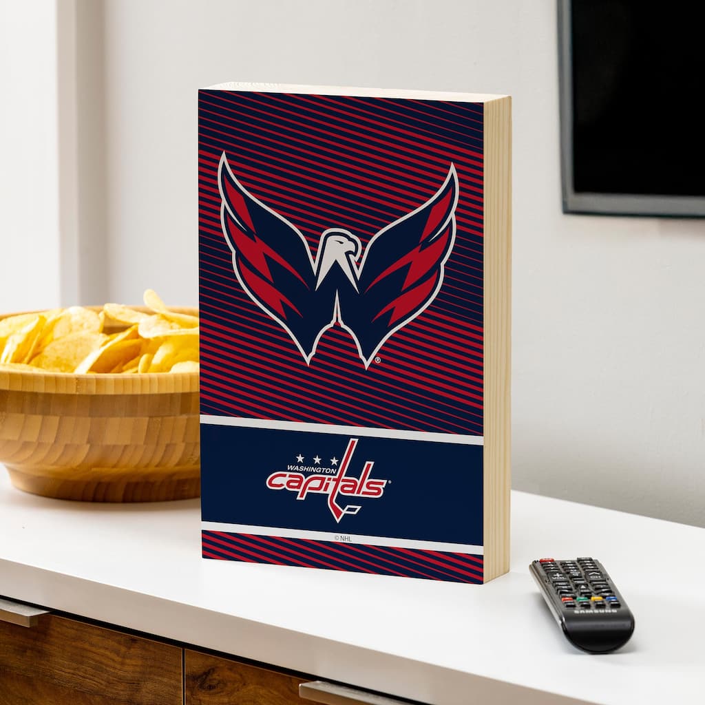 Washington Capitals Wooden Tabletop Mantel Shelf Sign