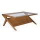 preview thumbnail 12 of 28, INK IVY Rocket Wood & Tempered Glass Coffee Table