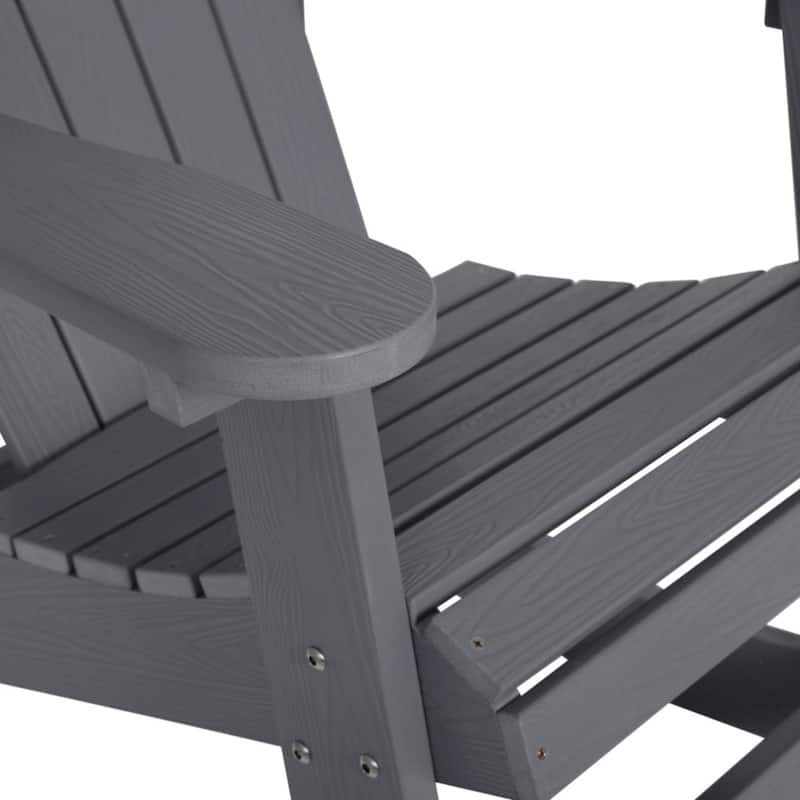 Adirondack Poly Resin Rocking Chairs for Indoor/Outdoor Use - 2 Pack