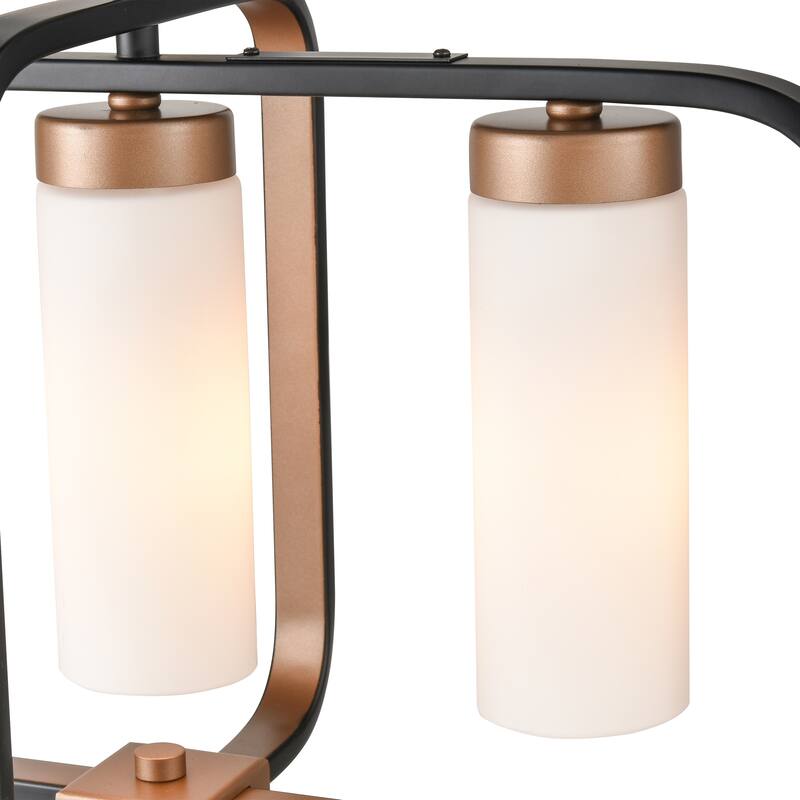 Light Society Rex Chandelier - Black/Gold/Opal