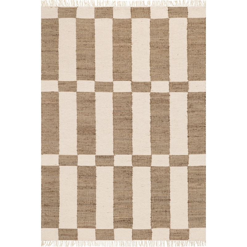 Nuloom Avenelle Jute Modern Farmhouse Area Rug - 6' x 9' - Brown - Rectangle
