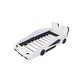 preview thumbnail 15 of 17, Twin Size Race Car-Shaped Platform Bed with Wheels