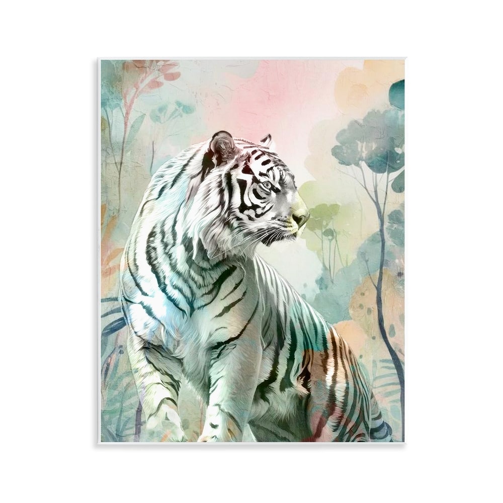 Stupell Soft Gazing Tiger Wall Plaque Art Design By Kim Allen