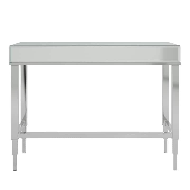 Camille Beveled Mirrored Accent 1-drawer Office Writing Desk by iNSPIRE Q Bold