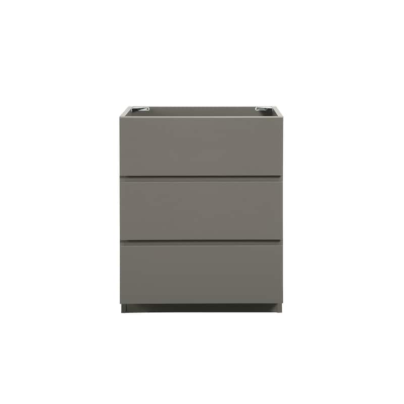 (Base Only) Floor Cabinet Vanity Base with 3 Drawers