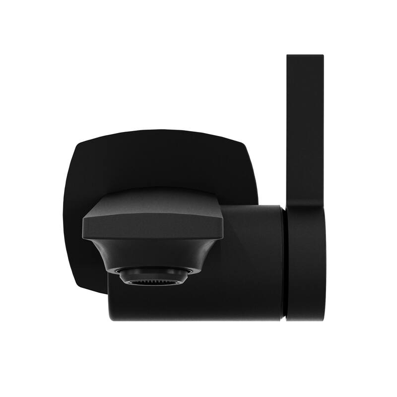 Modland Wall Mount Single Hole Bathroom Faucet with Valve Single Handle And Hot/Cold Indicator