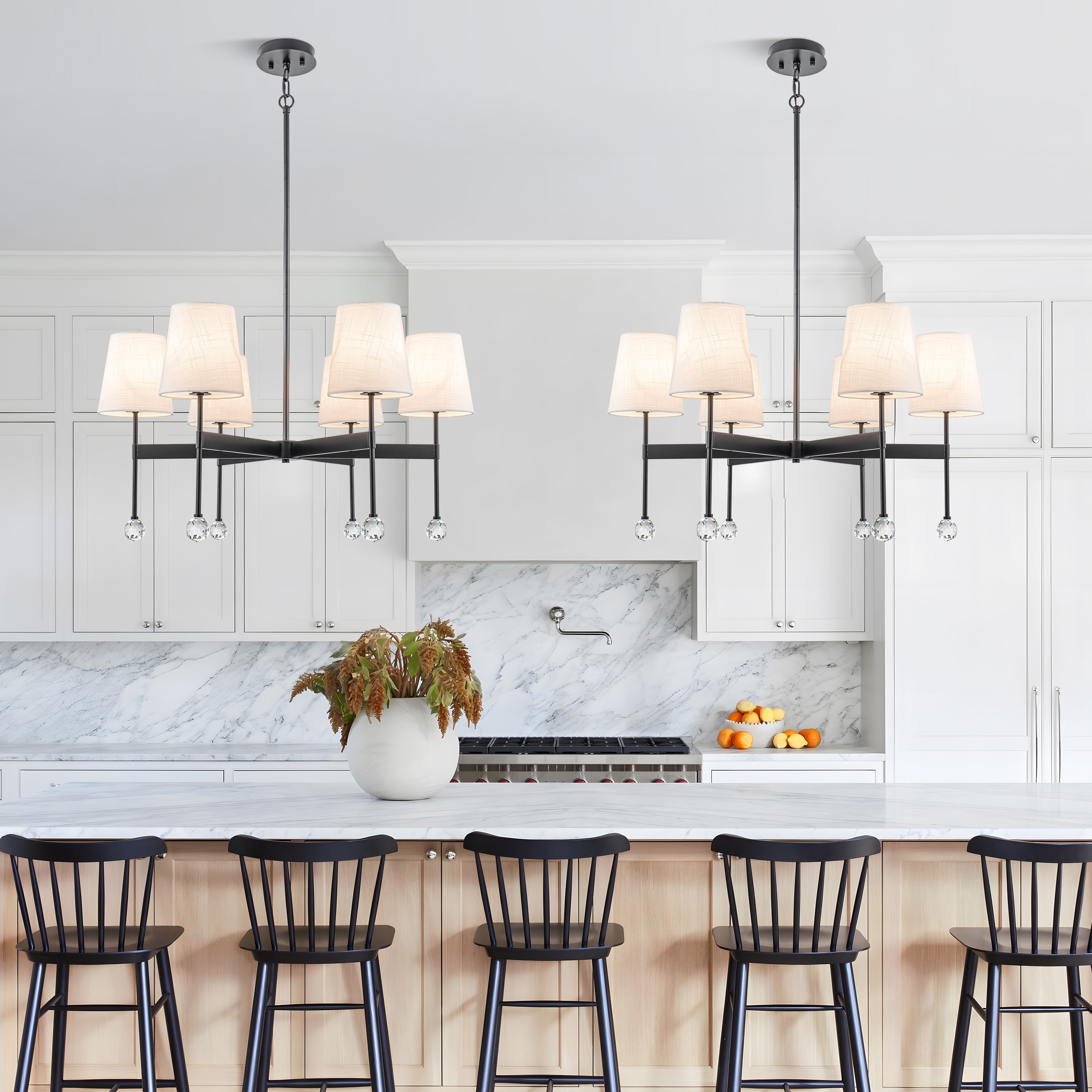 Starsky 6 - Light Dimmable Classic / Traditional Chandelier With