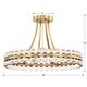 preview thumbnail 4 of 2, Clover 4 Light Aged Brass Ceiling Mount - 18'' W x 12'' H
