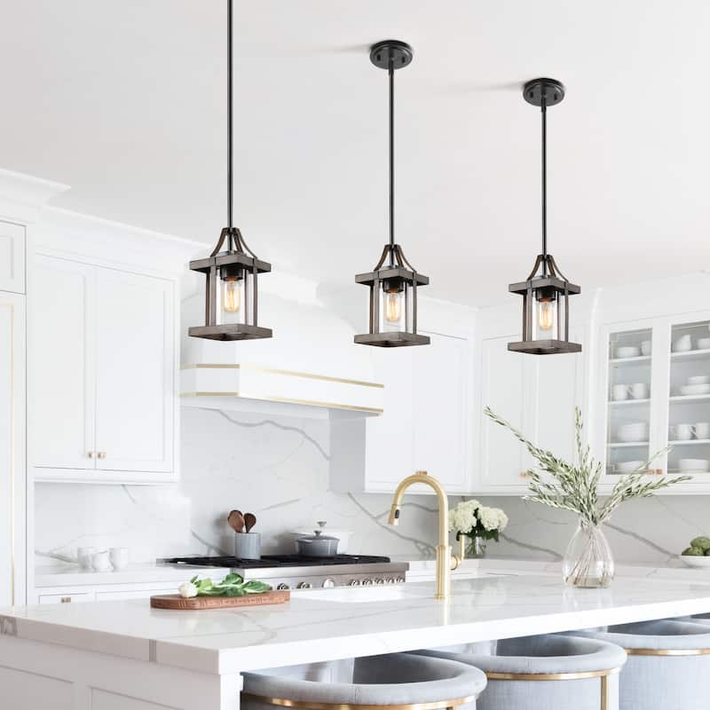 The Gray Barn Modern Farmhouse 1-Light Mini Pendant Light for Kitchen Island - Cottage