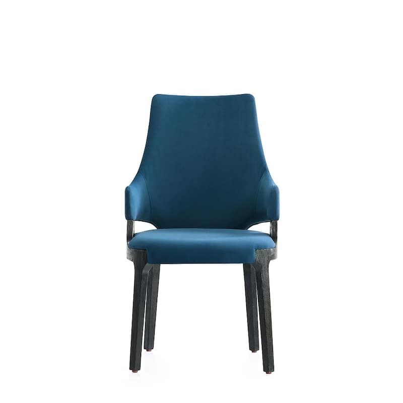 Manhattan Comfort Kara Modern Velvet Upholstered Dining Arm Chair