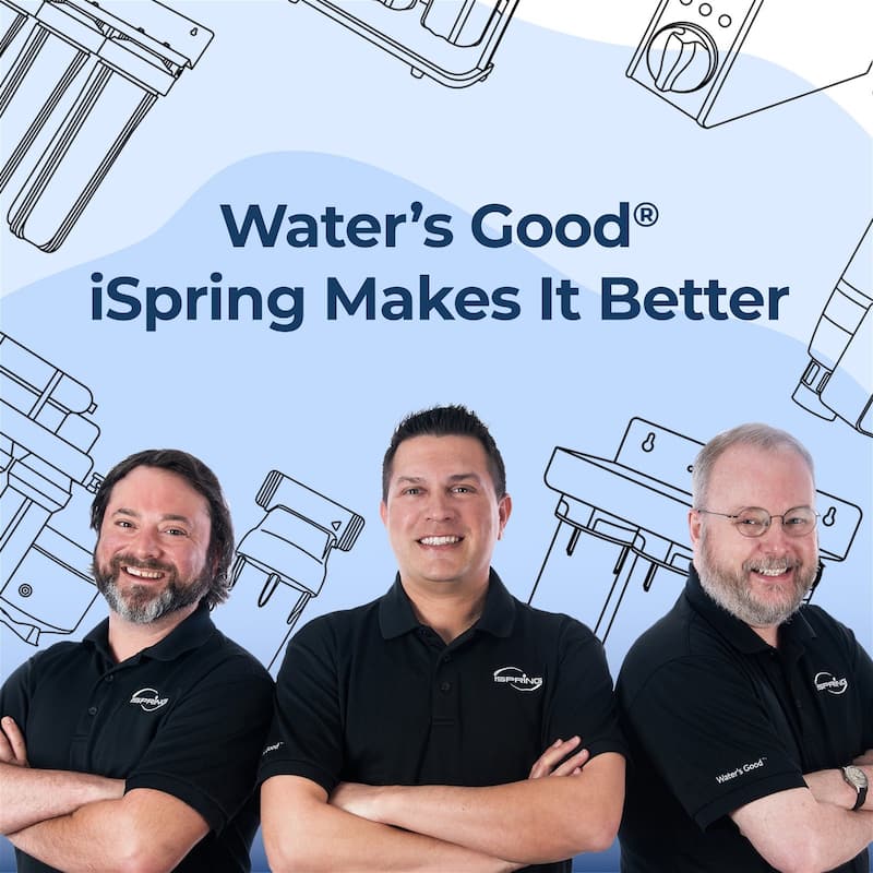 iSpring WGB32B-MKS Whole House Water Filtration System, Sediment, Iron, Hydrogen Sulfide, PFAS, Lead, Chlorine, Manganese