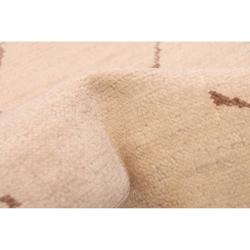 ECARPETGALLERY Hand-knotted Mystique Beige Wool Rug - 3'1 x 10'1