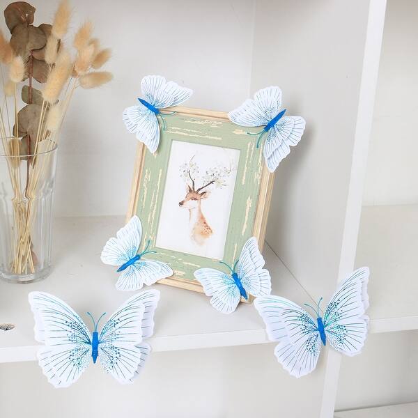 Shop 36pcs 3d Butterfly With Double Wings Diy Wall Sticker For