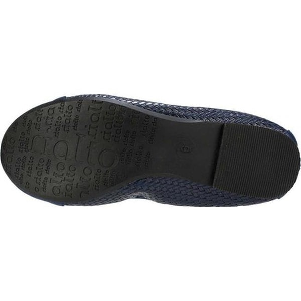 Navy//Woven//Smooth 9H M RIALTO Shoes Sunnyside II Womens Flat