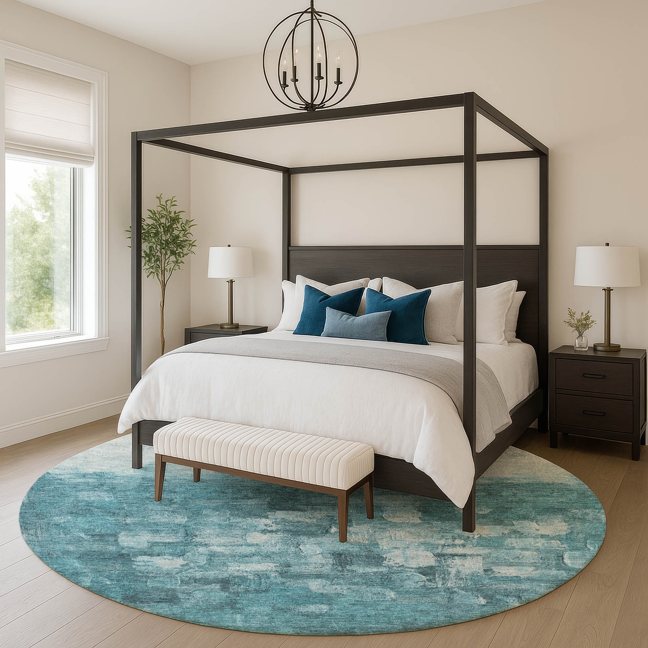 Premium Washable Super Soft Ombre Brushstrokes Mayfield Rug