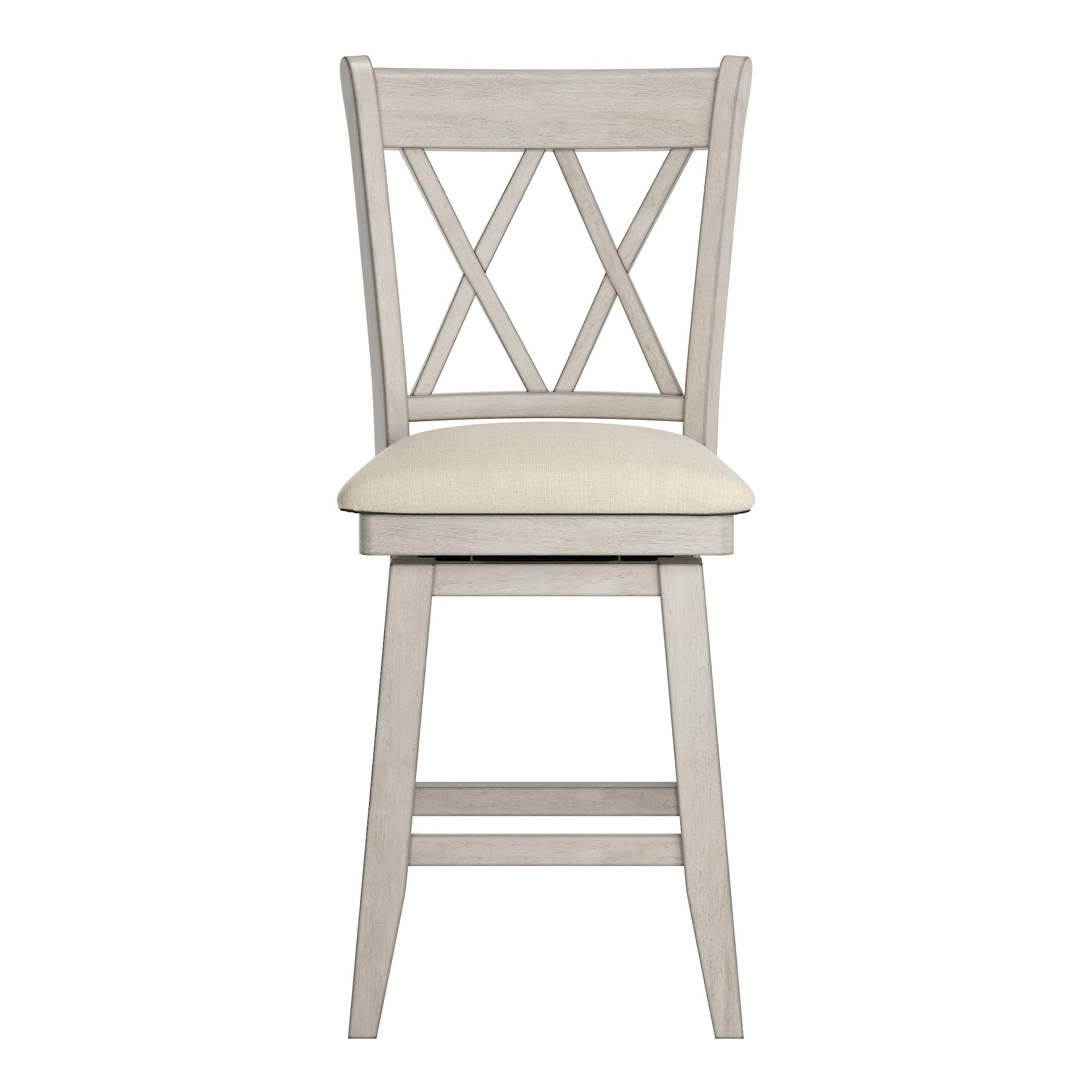 Eleanor double x back wood swivel bar stool 2025