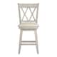 Eleanor Double X Back Wood Swivel Bar Stool by iNSPIRE Q Classic