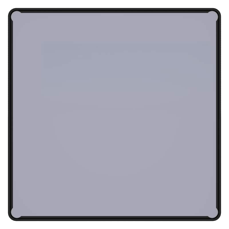 36 in x 36 in Inch Black Metal Framed Square Tempered Bathroom Mirror for Wall - 38.9