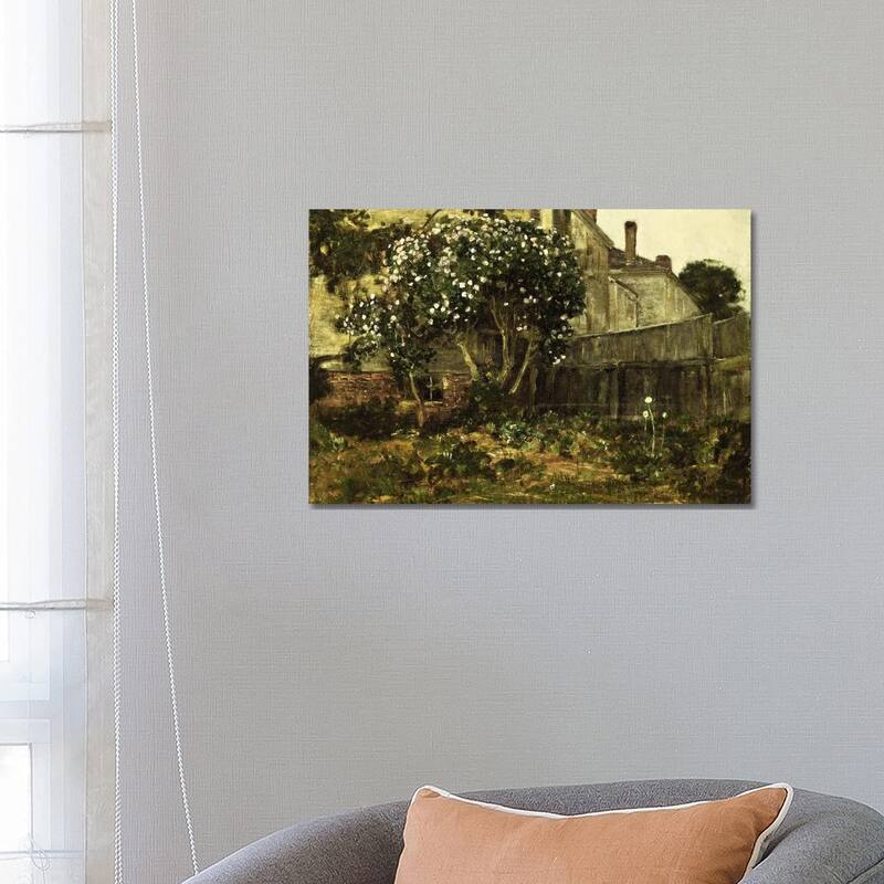 iCanvas "Lilac Time, c. 1884 " by Childe Hassam Canvas Print - 18x26x1.5