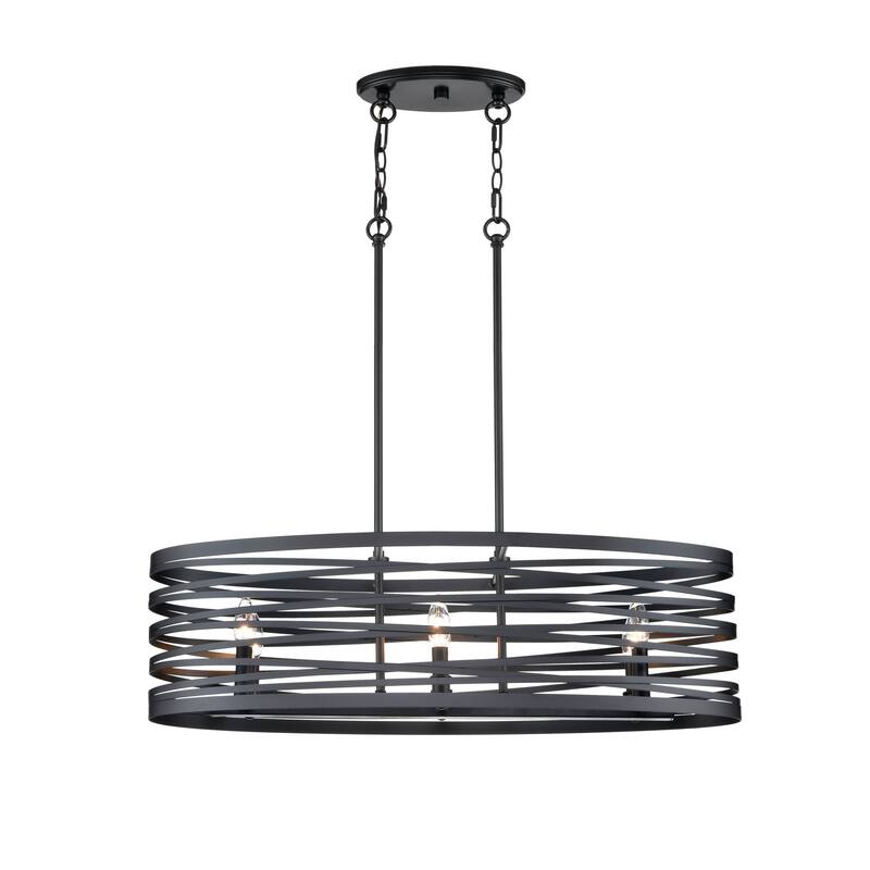929 Lighting 3 Light Nest Chandelier with Metal Shade