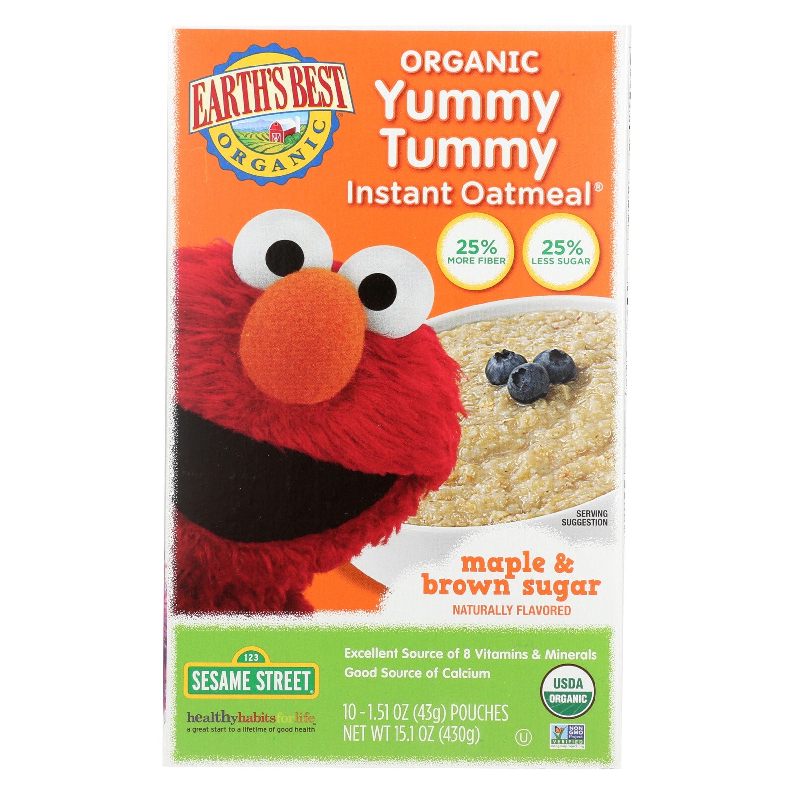 Shop Earth S Best Sesame Street Maple And Brown Sugar Organic