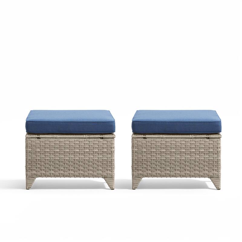 Outdoor Patio Ottoman for Swivel Chairs