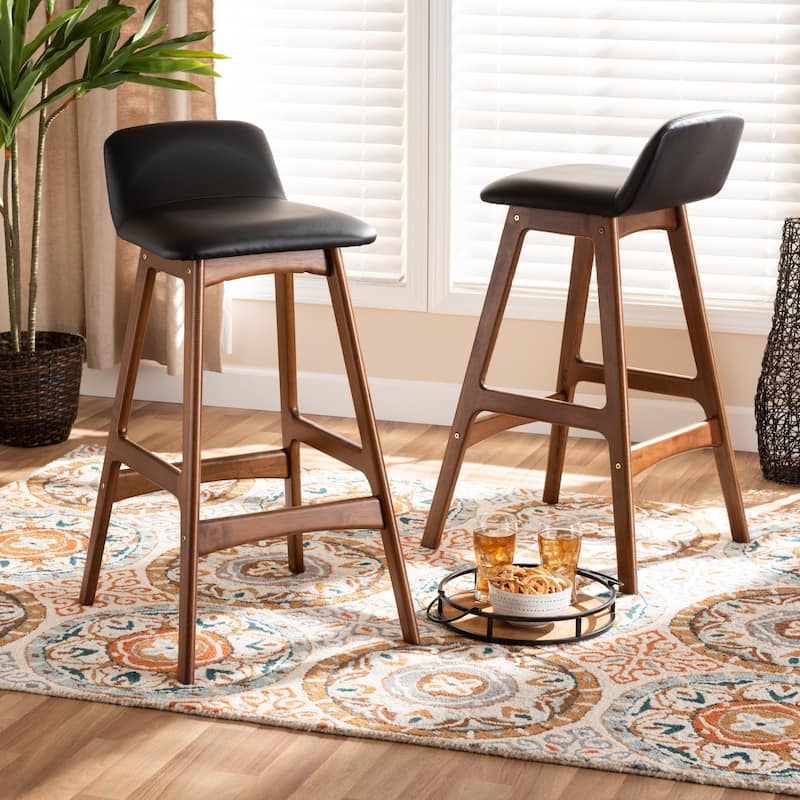 Darrin Mid-Century Modern 2-PC Bar Stool Set