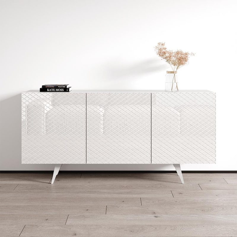 Net 02 63" Sideboard - White