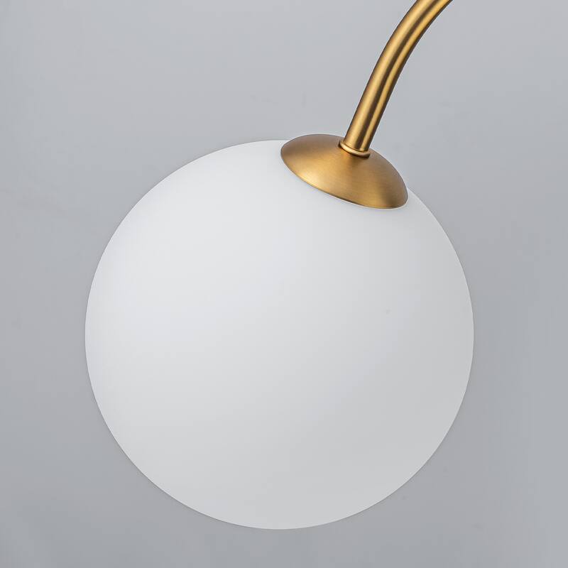 4/6-Light Glass Bubble Dimmable Sputnik Modern Linear Chandelier