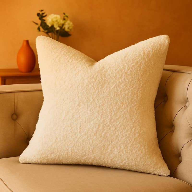Homey COZY Sherpa Throw Pillow