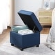 preview thumbnail 18 of 149, Adeco Square Storage Ottoman 17 inch Footstool
