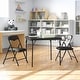 preview thumbnail 5 of 31, Kids Colorful 3 Piece Folding Table and Chair Set Black