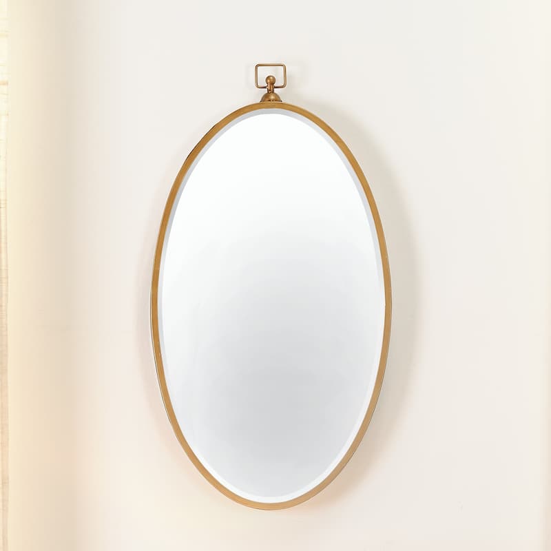 Alden Décor Ellie Iron Mirror, Black