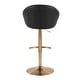 preview thumbnail 54 of 84, Porch & Den Livesey High Back Adjustable Bar Stool with Rounded T Footrest (Set of 2)